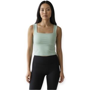 All In Motion Women's Everyday Soft Feminine Square Neck Tank Top Sage